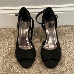 Torta Caliente Black Sandal Heels with Open Toes - Size 8.5